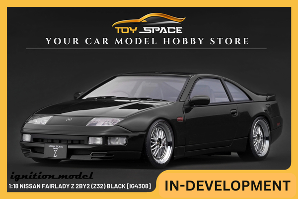 [IGNITION MODEL] 1:18 Nissan Fairlady Z 2by2 (Z32) Black [IG4308]
