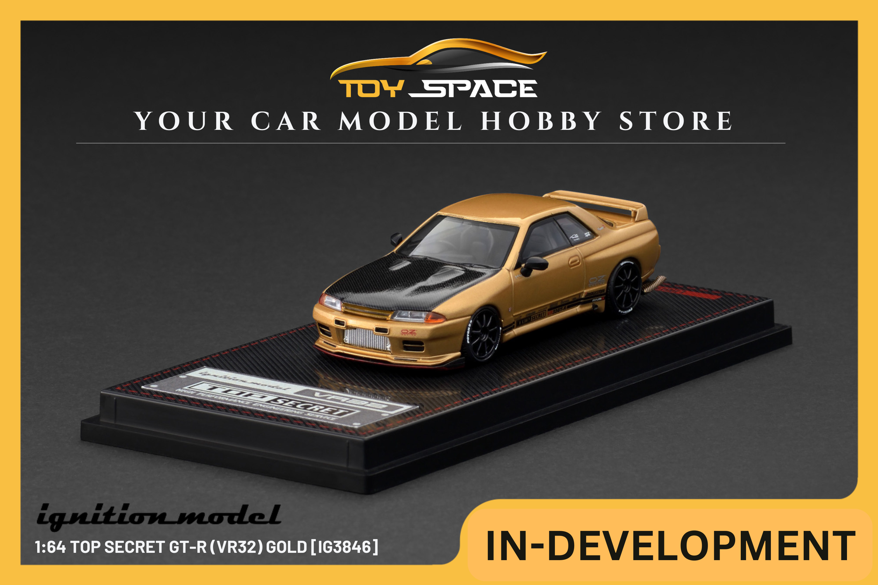[IGNITION MODEL] 1:64 TOP SECRET GT-R (VR32) Gold [IG3846]