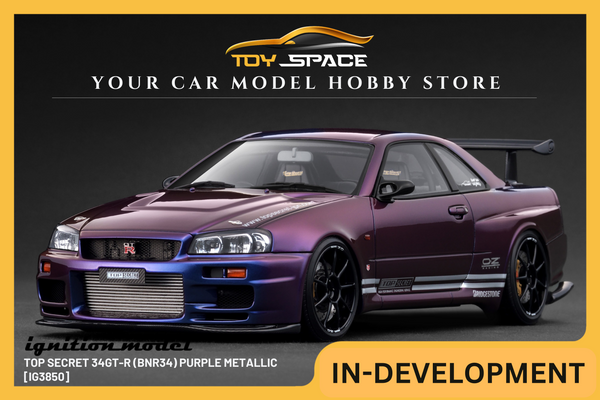 [IGNITION MODEL] 1:18 TOP SECRET 34GT-R (BNR34) Purple Metallic [IG3850]