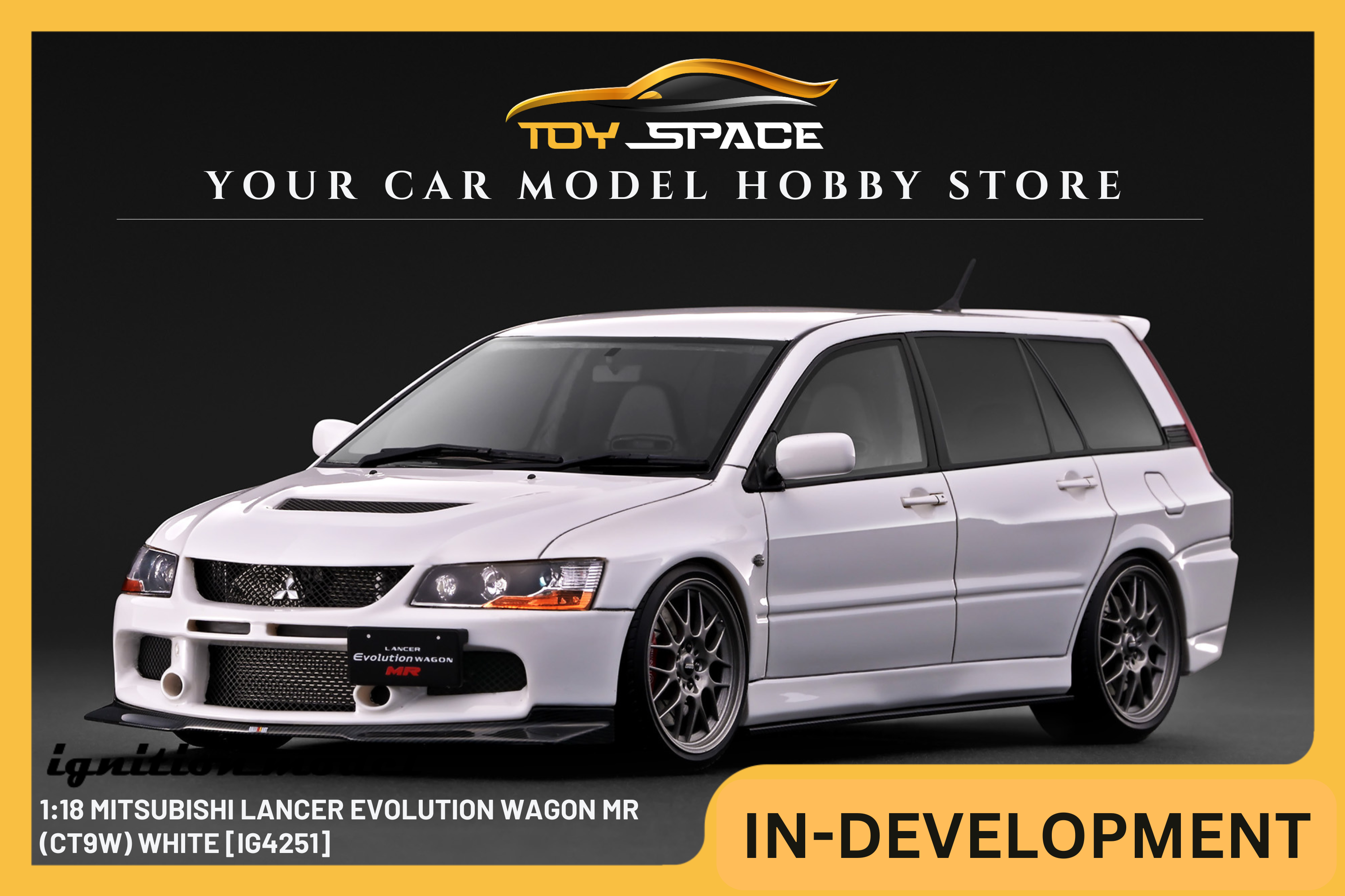 [IGNITION MODEL] 1:18 Mitsubishi Lancer Evolution Wagon MR (CT9W) White [IG4251]