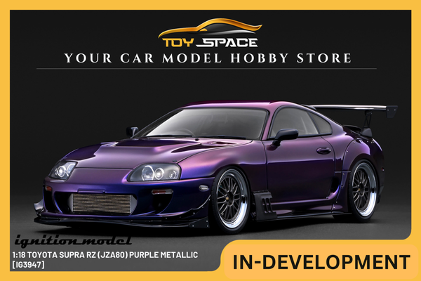 [IGNITION MODEL] 1:18 Toyota Supra RZ (JZA80) Purple Metallic [IG3947] - Toy Space Diecast Online Store Singapore