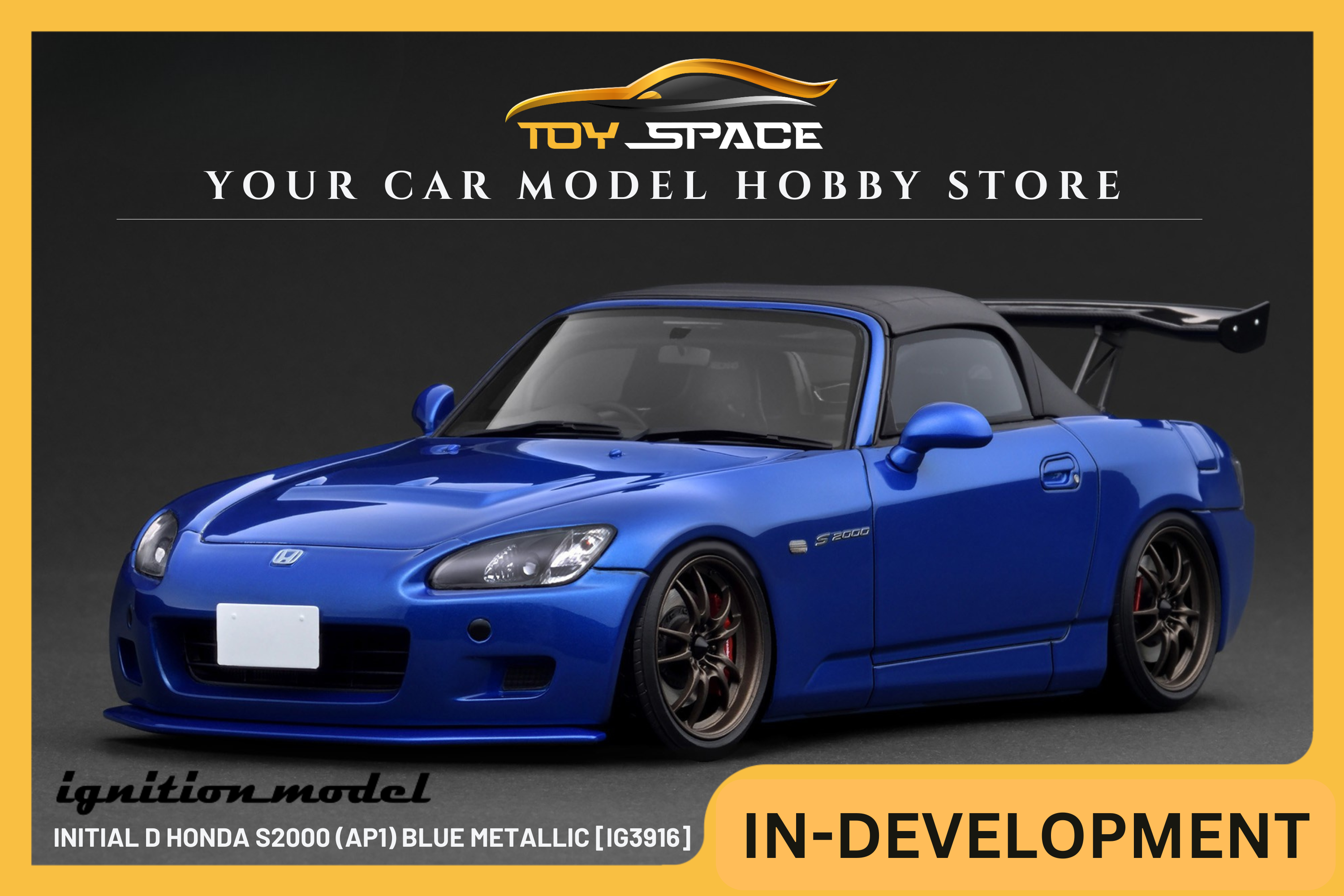 [IGNITION MODEL] 1:18 INITIAL D Honda S2000 (AP1) Blue Metallic [IG3916]