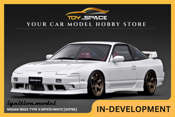 [IGNITION MODEL] 1:18 Nissan 180SX Type X (RPS13) White [IG3765]