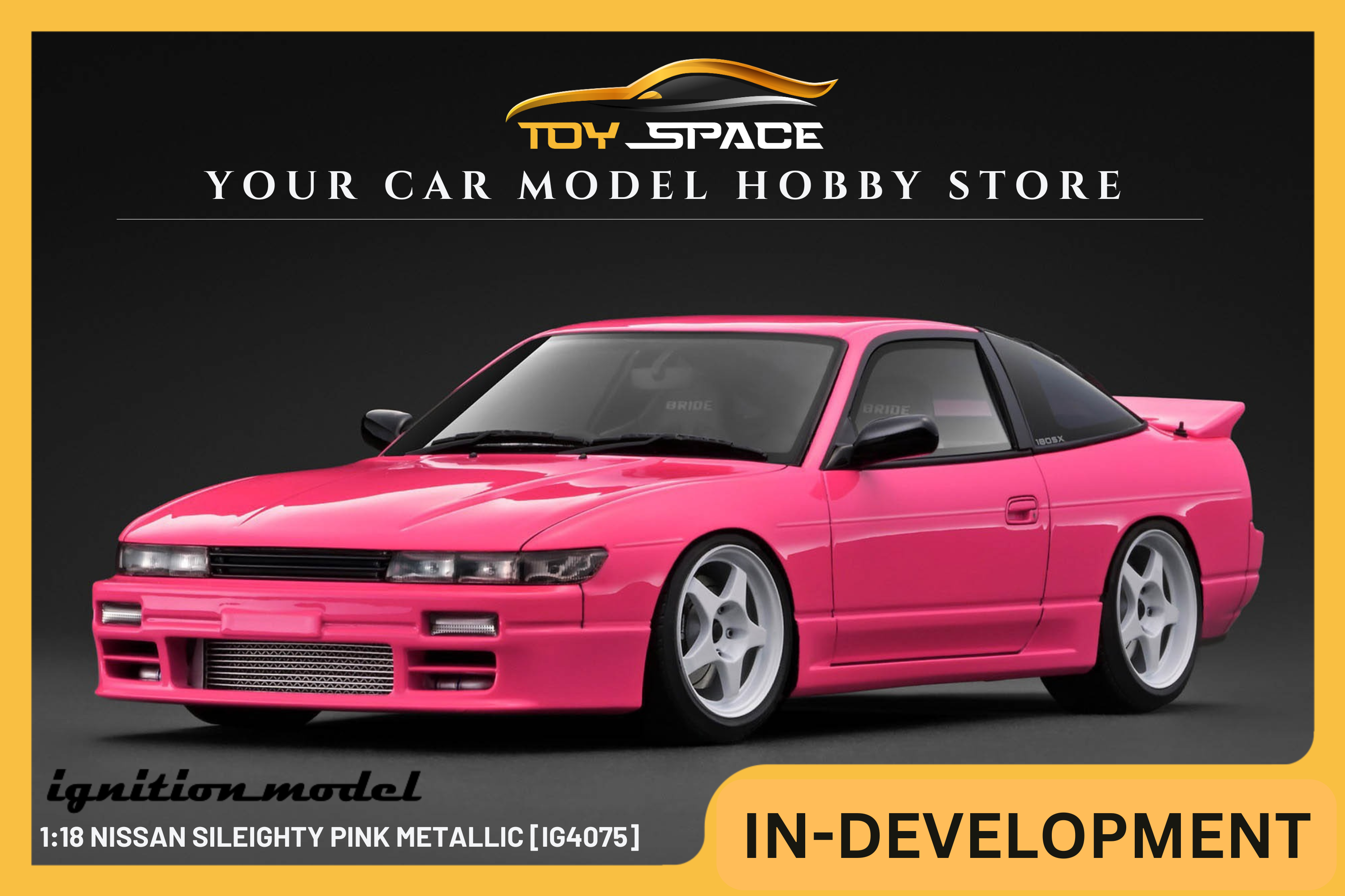 [IGNITION MODEL] 1:18 Nissan Sileighty Pink Metallic [IG4075]