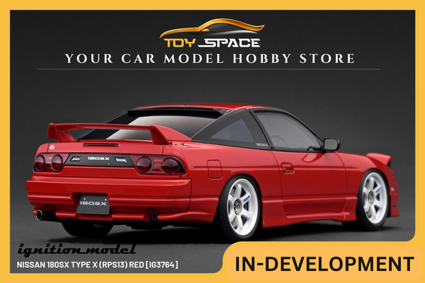 [IGNITION MODEL] 1:18 Nissan 180SX Type X (RPS13) Red [IG3764]