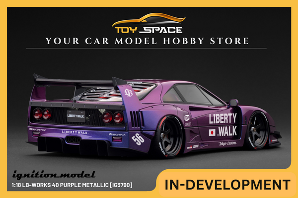 [IGNITION MODEL] 1:18 LB-Works 40 Purple Metallic [IG3790]