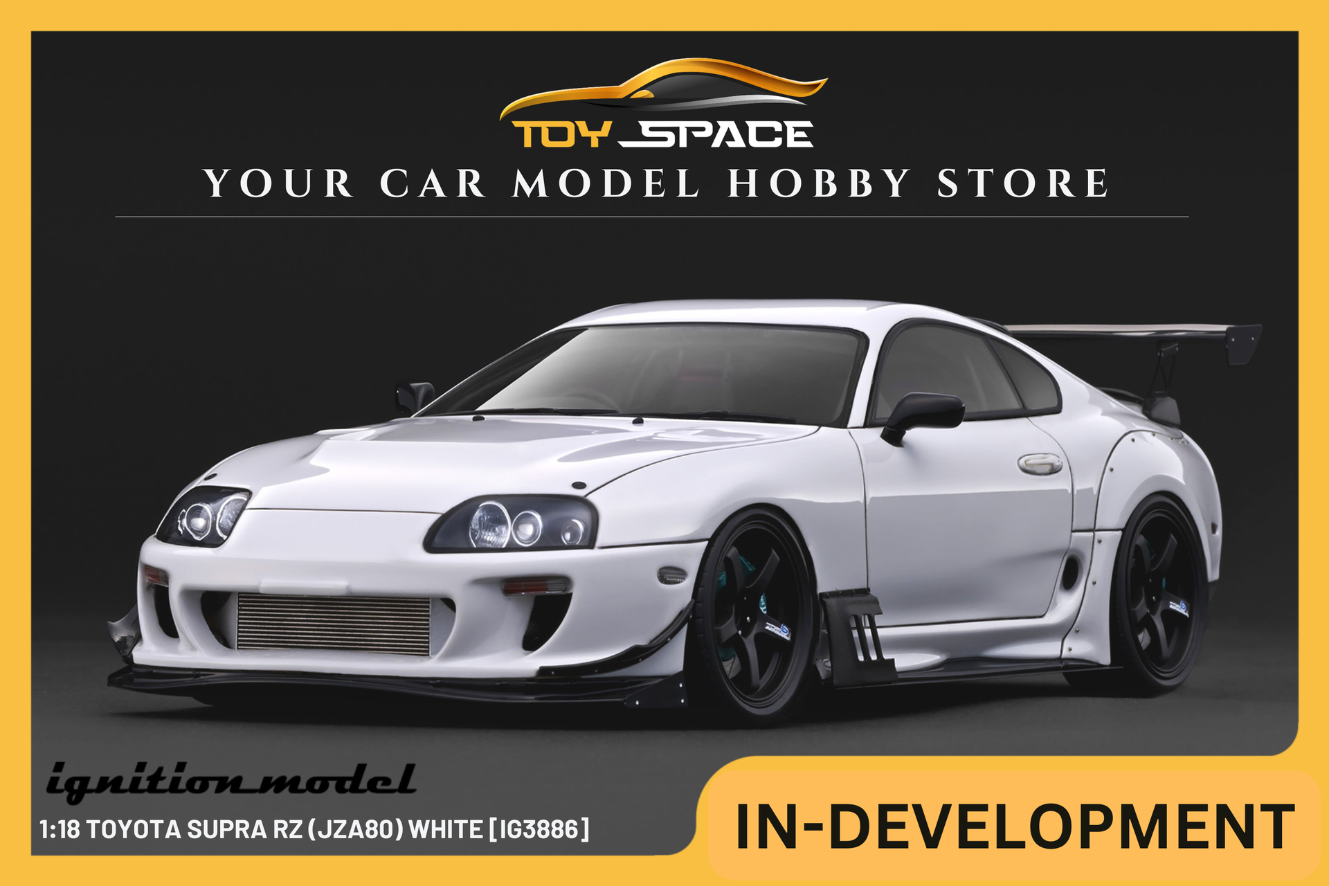 IGNITION MODEL] 1:18 Toyota Supra RZ (JZA80) White [IG3886]
