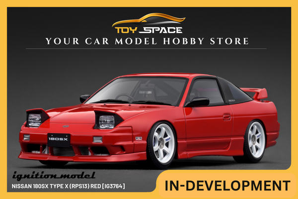 [IGNITION MODEL] 1:18 Nissan 180SX Type X (RPS13) Red [IG3764]