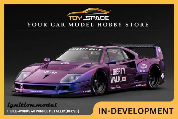 [IGNITION MODEL] 1:18 LB-Works 40 Purple Metallic [IG3790]
