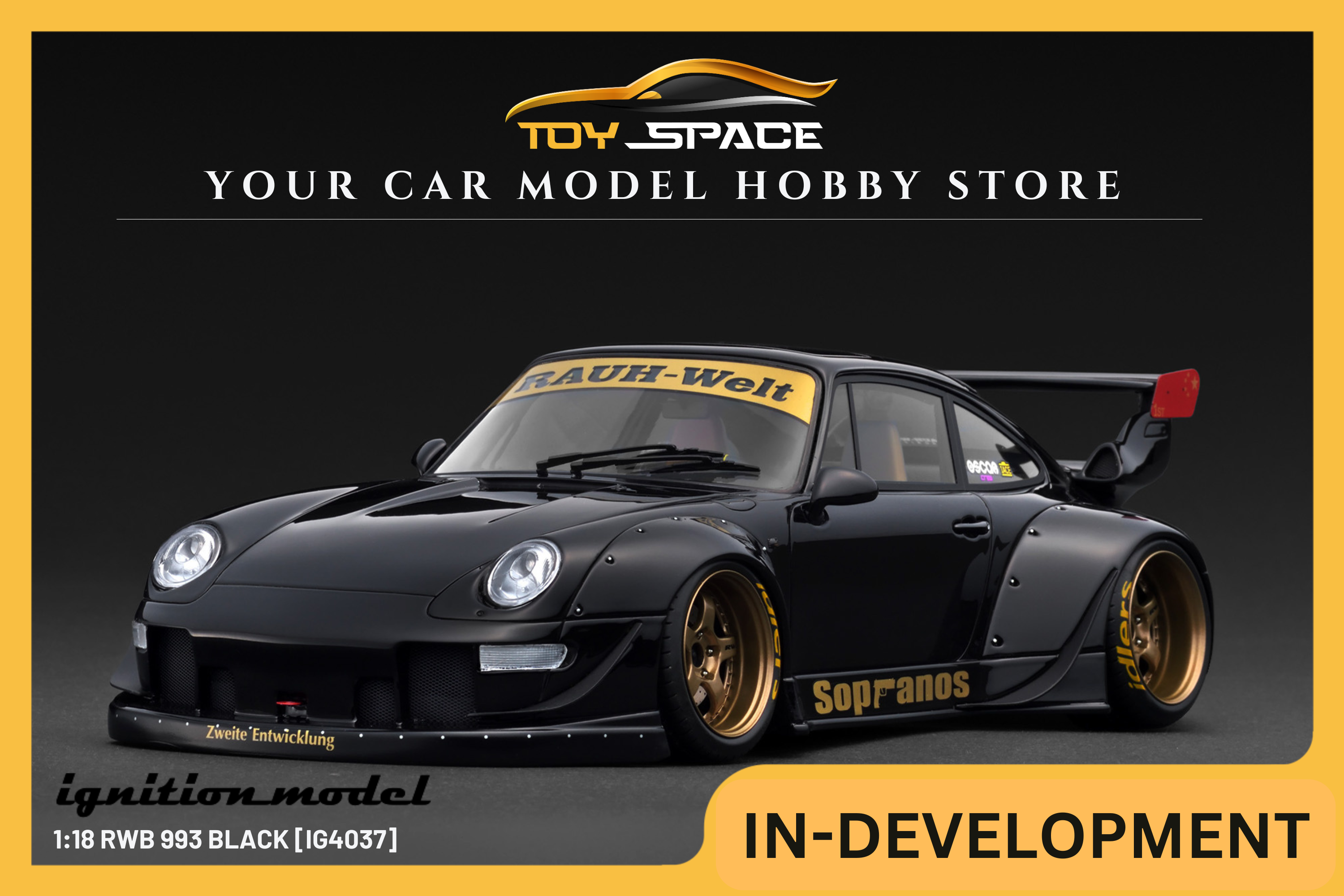 [IGNITION MODEL] 1:18 RWB 993 Black [IG4037]