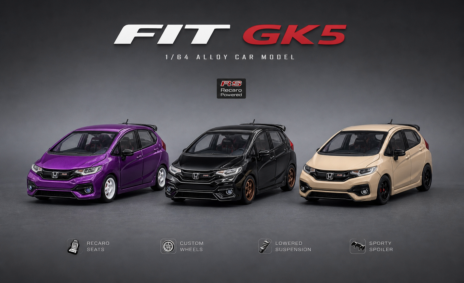 [MICRO GARAGE] 1:64 Honda Fit GK5 RS 3rd Generation