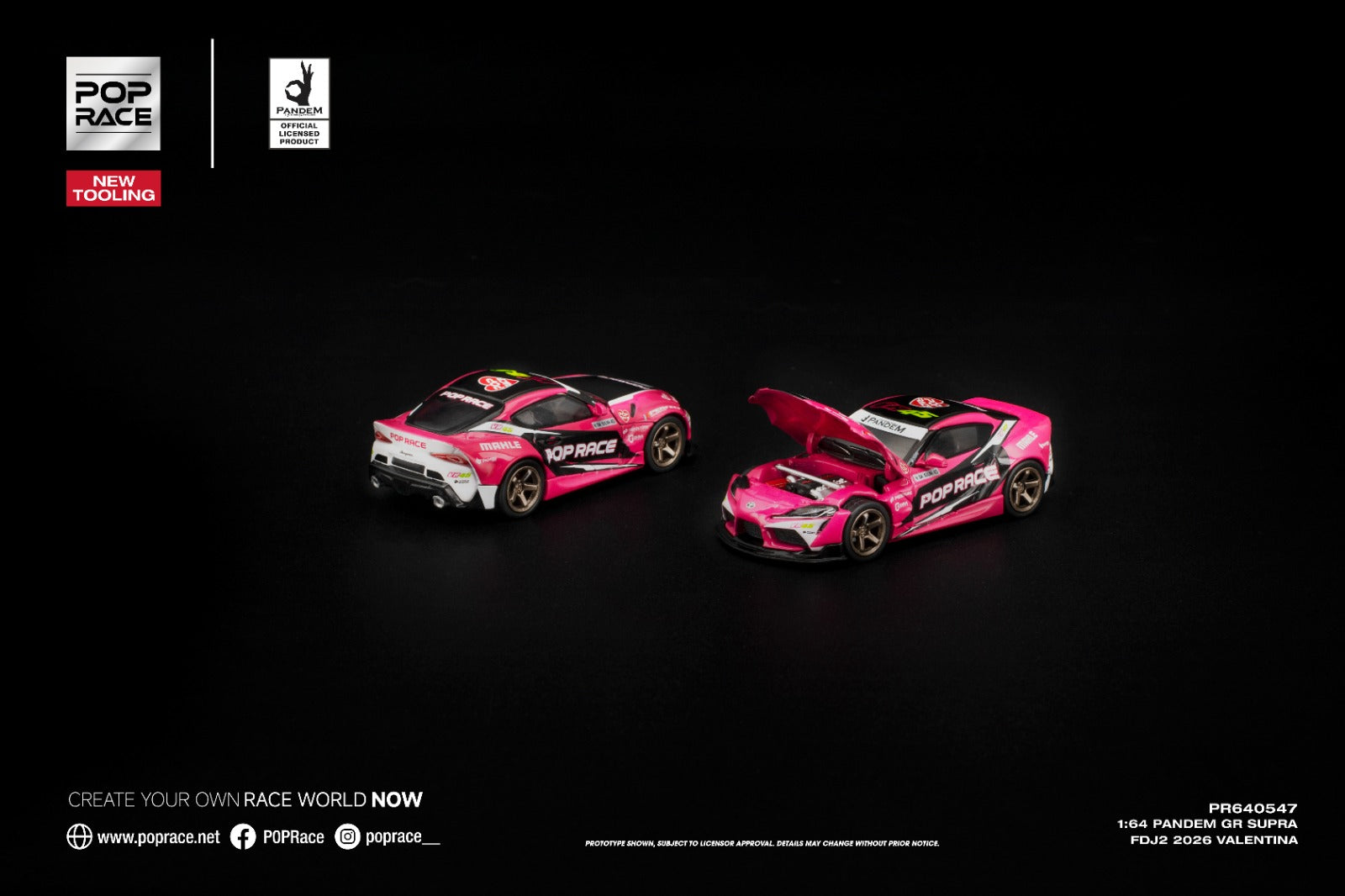 [POP RACE] 1:64 Pandem GR Supra FDJ2 Valentina Piaz