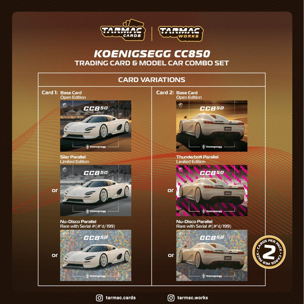 [TARMAC WORKS] 1:64 Koenigsegg CC850 White