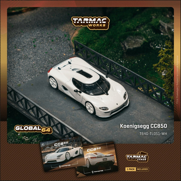 [TARMAC WORKS] 1:64 Koenigsegg CC850 White