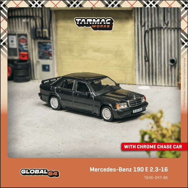 [TARMAC WORKS] 1:64 Mercedes-Benz 190 E 2.3-16 Blue-Black Metallic
