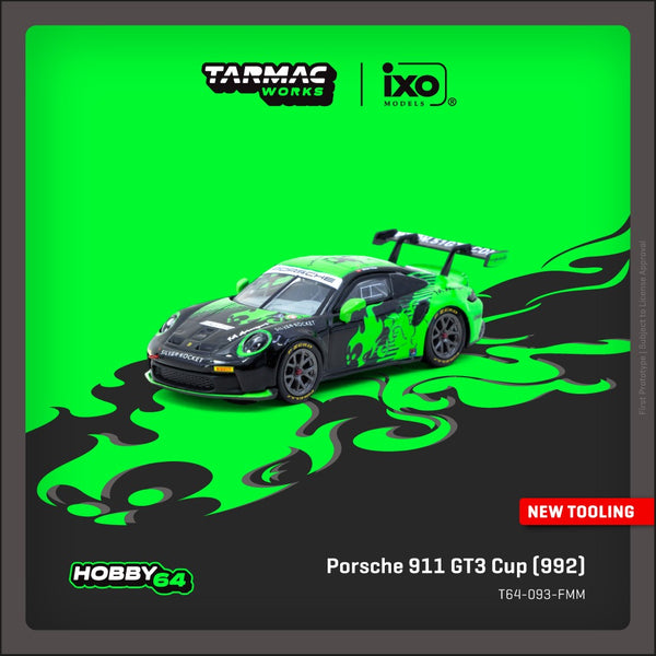 [TARMAC WORKS] 1:64 Porsche 911 GT3 Cup (992) Fire Monkey Motorsport