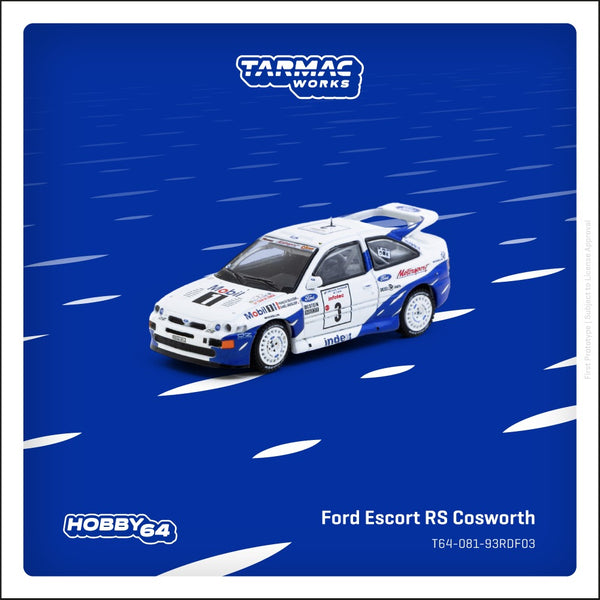 [TARMAC WORKS] 1:64 Ford Escort RS Cosworth Tour De Corse - Rallye De France 1993 Winner François Delecour / Daniel Grataloup