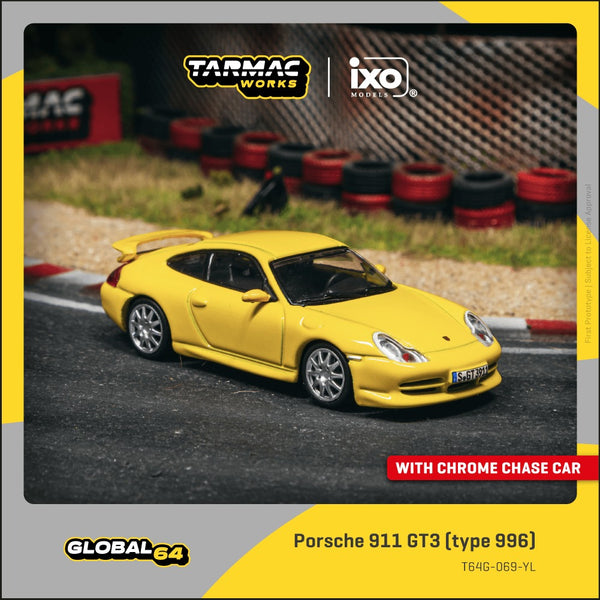 [TARMAC WORKS] 1:64 Porsche 911 GT3 (Type 996) Yellow