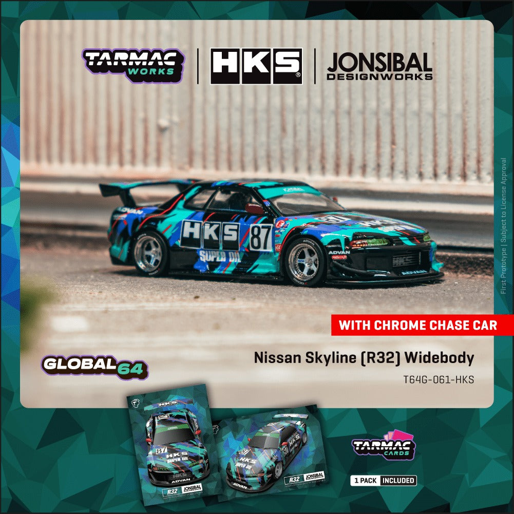 [TARMAC WORKS] 1:64 Nissan Skyline (R32) Widebody HKS
