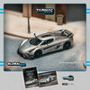 [TARMAC WORKS] 1:64 Koenigsegg Regera Silver Metallic / Blue Accents