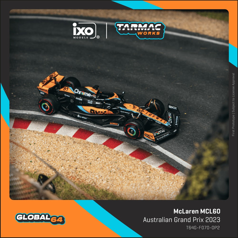 [TARMAC WORKS] 1:64 McLaren MCL60 Australian Grand Prix 2023 Oscar Piastri