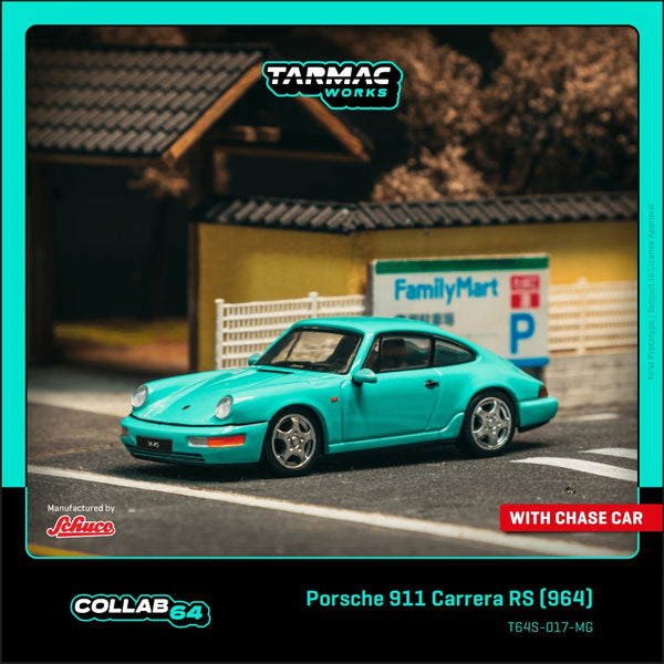 [TARMAC WORKS] 1:64 Porsche 911 Carrera RS (964) Mint Green