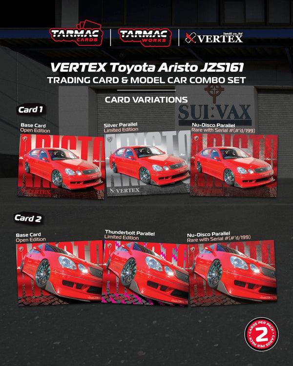 [TARMAC WORKS] 1:64 VERTEX Toyota Aristo JZS161 Red