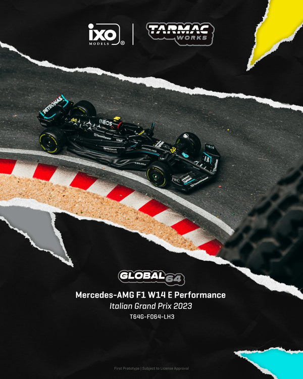 [TARMAC WORKS] 1:64 Mercedes-AMG F1 W14 E PerformanceItalian Grand Prix 2023 Lewis Hamilton