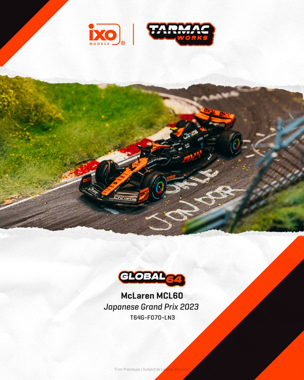 [TARMAC WORKS] 1:64 McLaren MCL60 Japanese Grand Prix 2023 Lando Norris