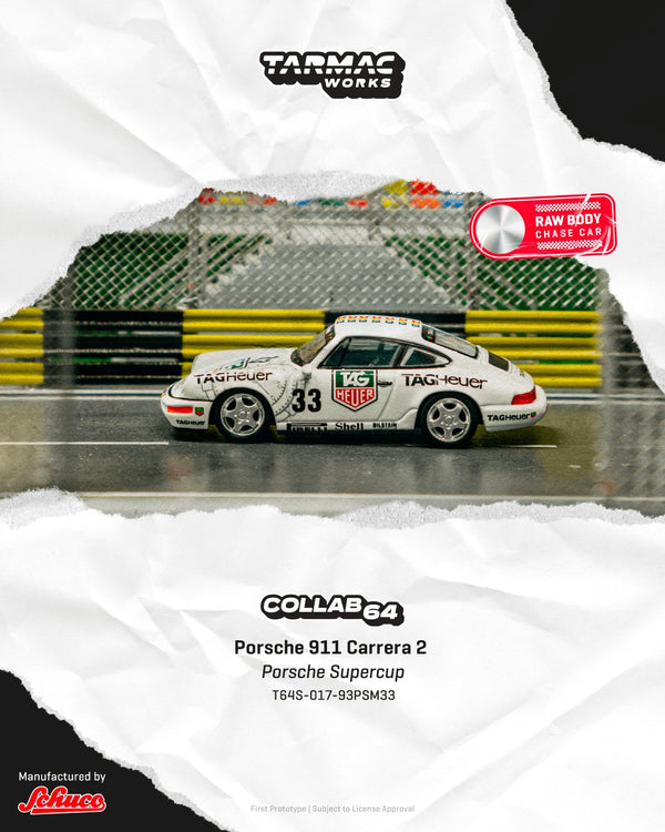 [TARMAC WORKS] 1:64 Porsche 911 Carrera 2 Porsche Supercup Monaco 1993 Winner