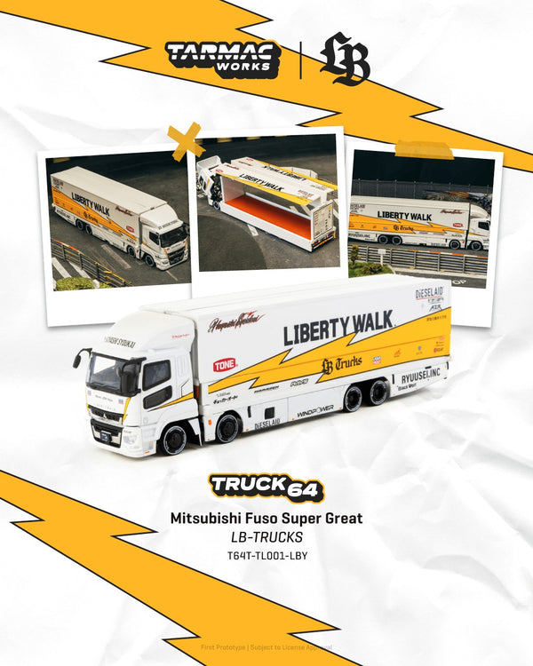 [TARMAC WORKS] 1:64 Mitsubishi Fuso Super Great LB-Trucks