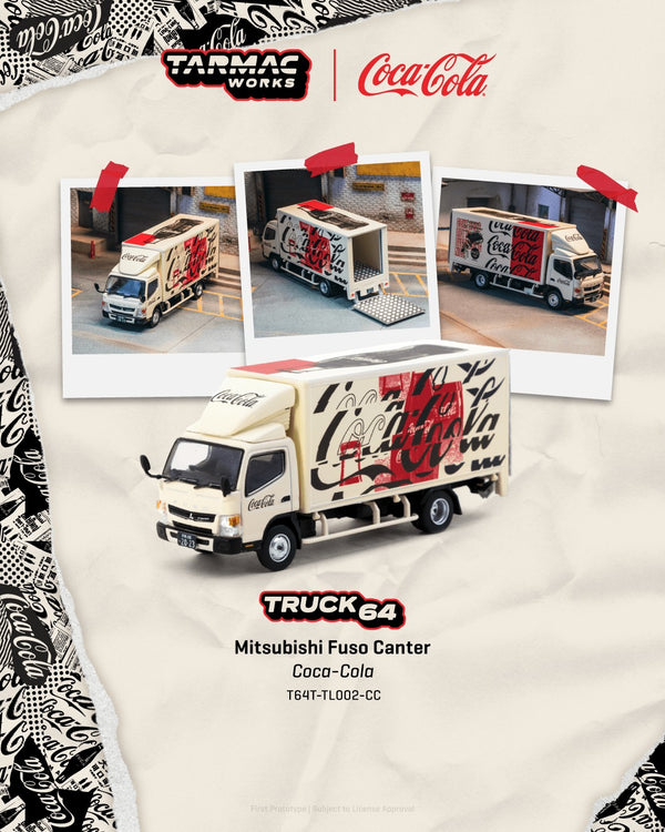 [TARMAC WORKS] 1:64 Mitsubishi Fuso Canter Coca Cola