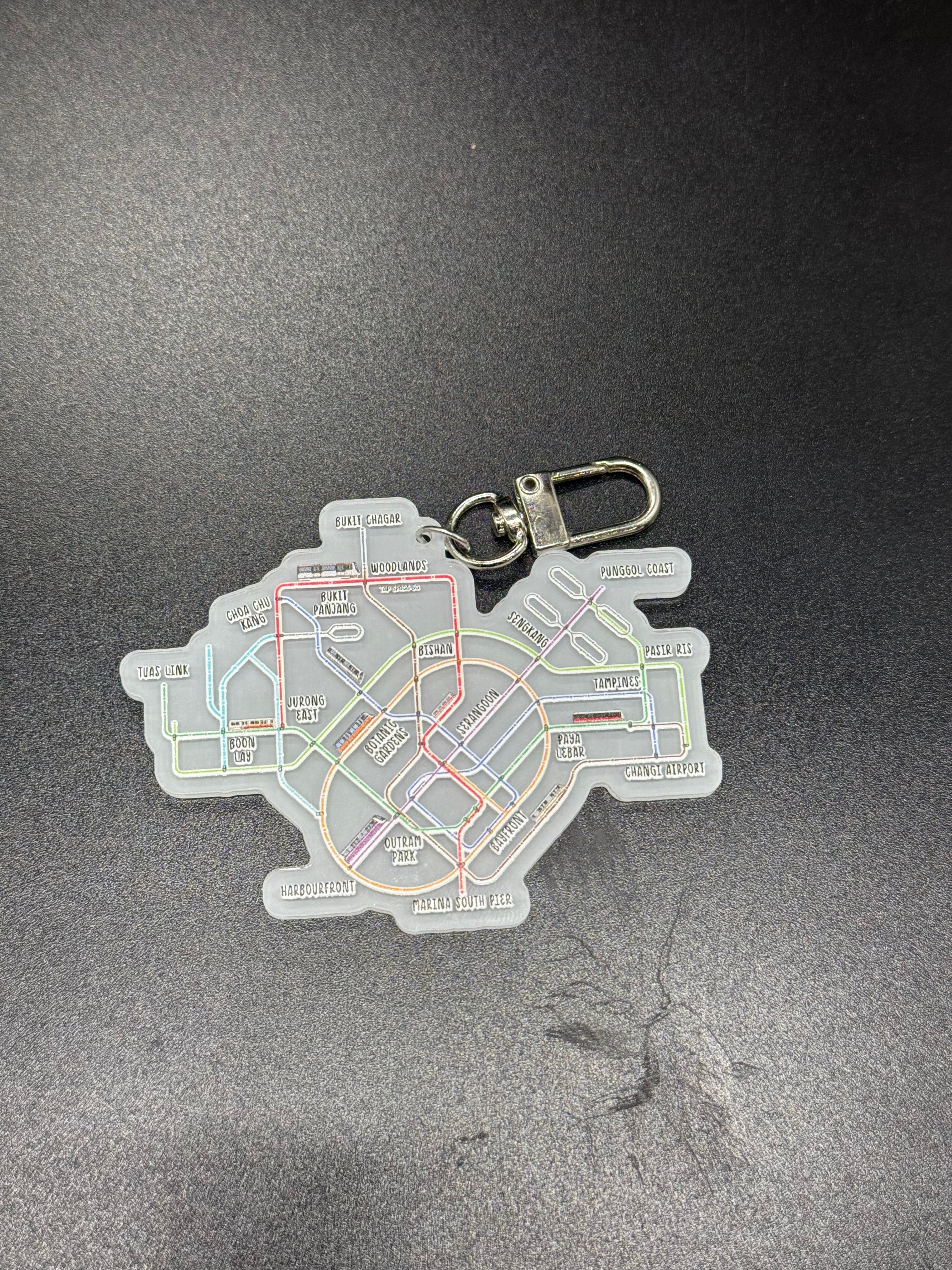 MRT MAP MRT Icons Keychain
