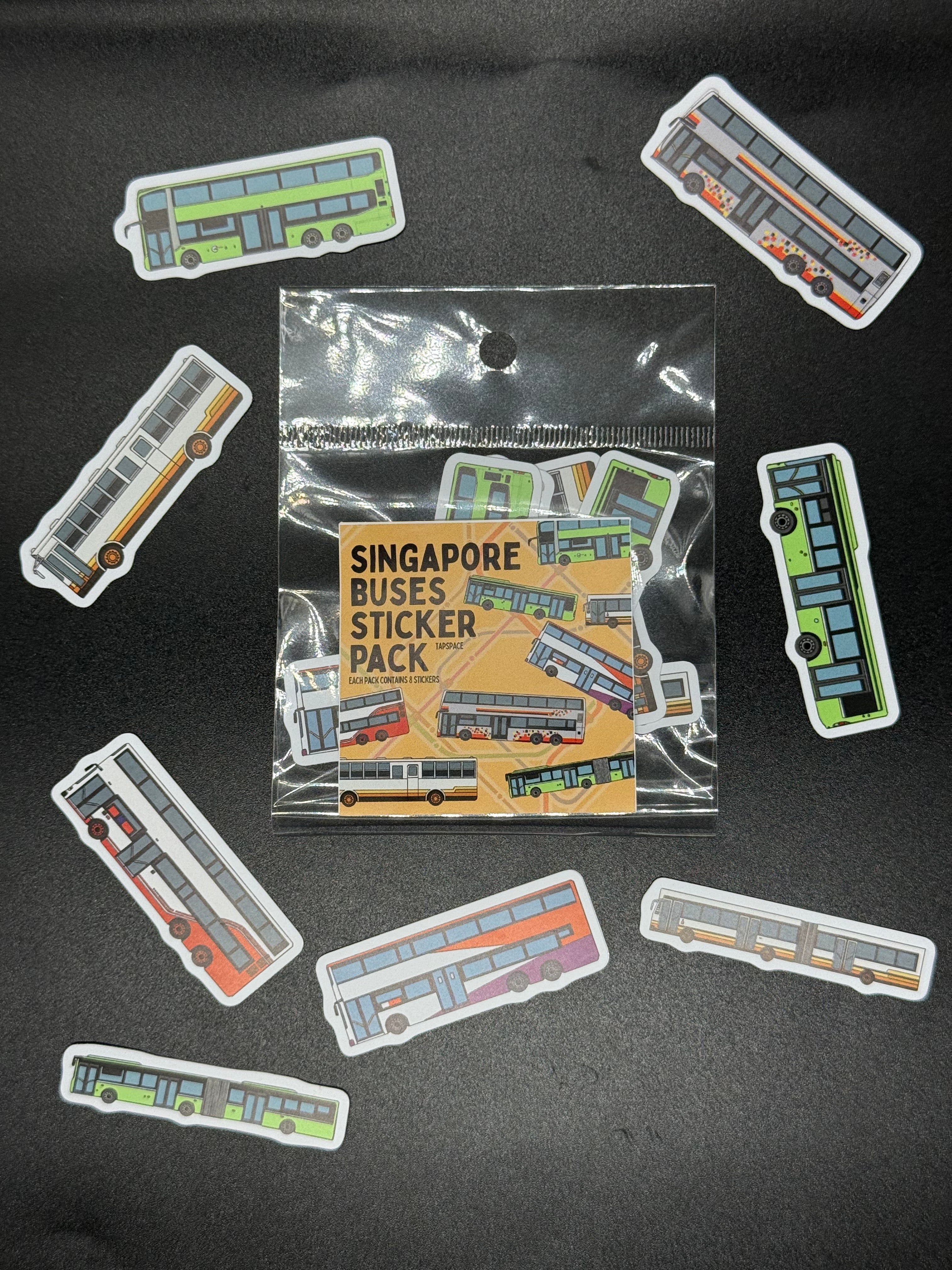 Singapore Buses Sticker Bundle Pack