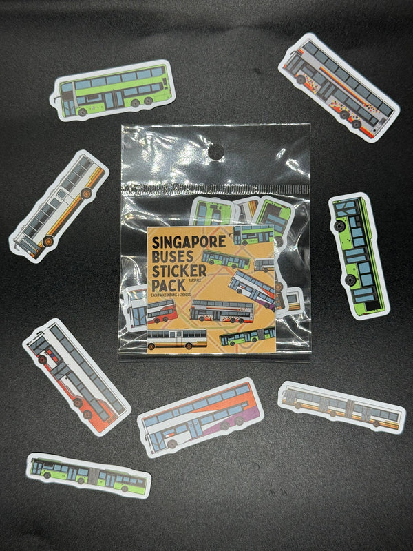 Singapore Buses Sticker Bundle Pack