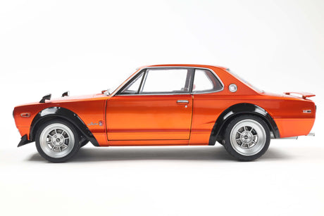 [SOLIDO] 1:18 Nissan Skyline (C10) Hakosuka Solido Works Orange Metallic 1970 - Toy Space Diecast Online Store Singapore