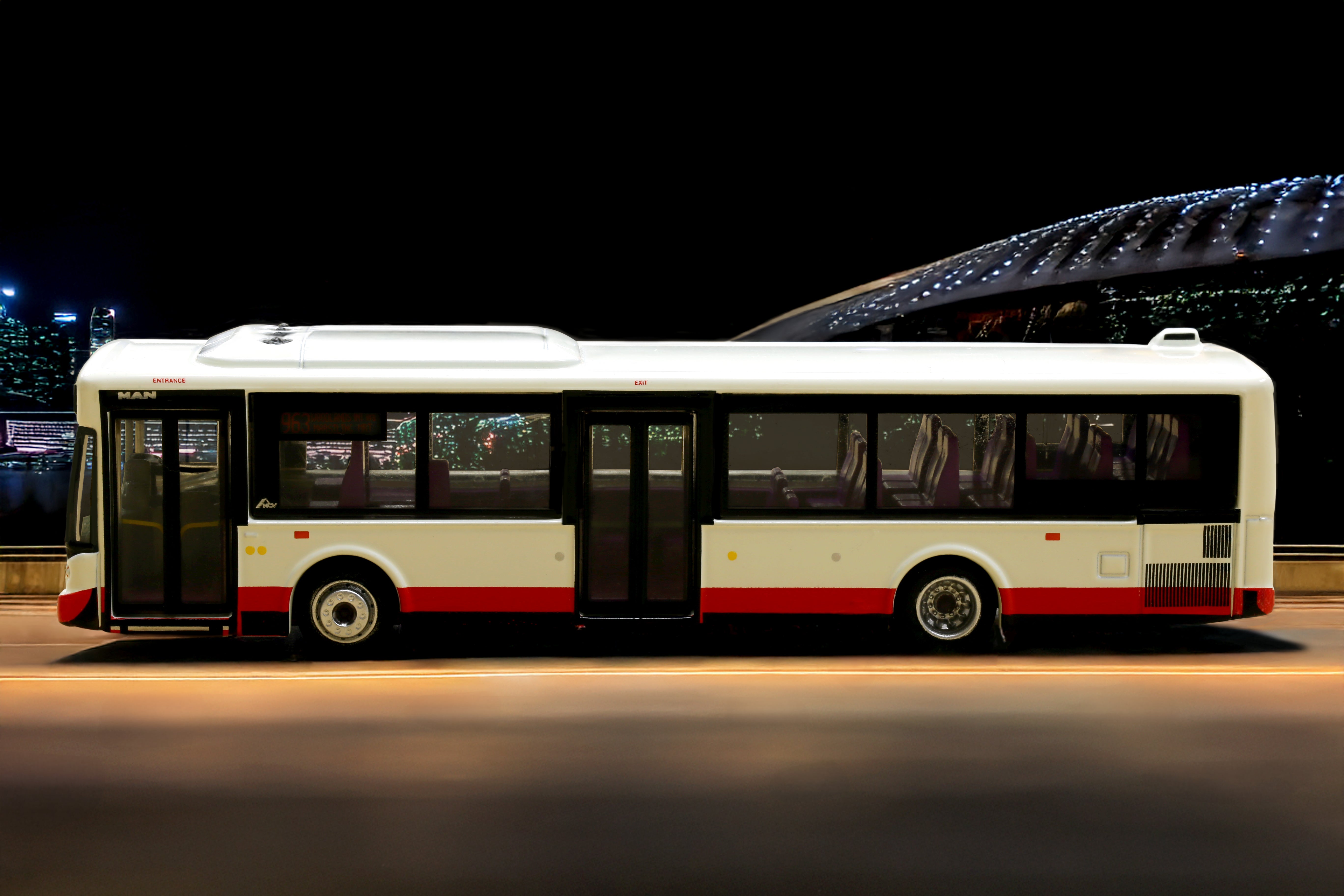 [TINY] SG07 Diecast - MAN A22 MCV - Cream (963) Singapore Bus