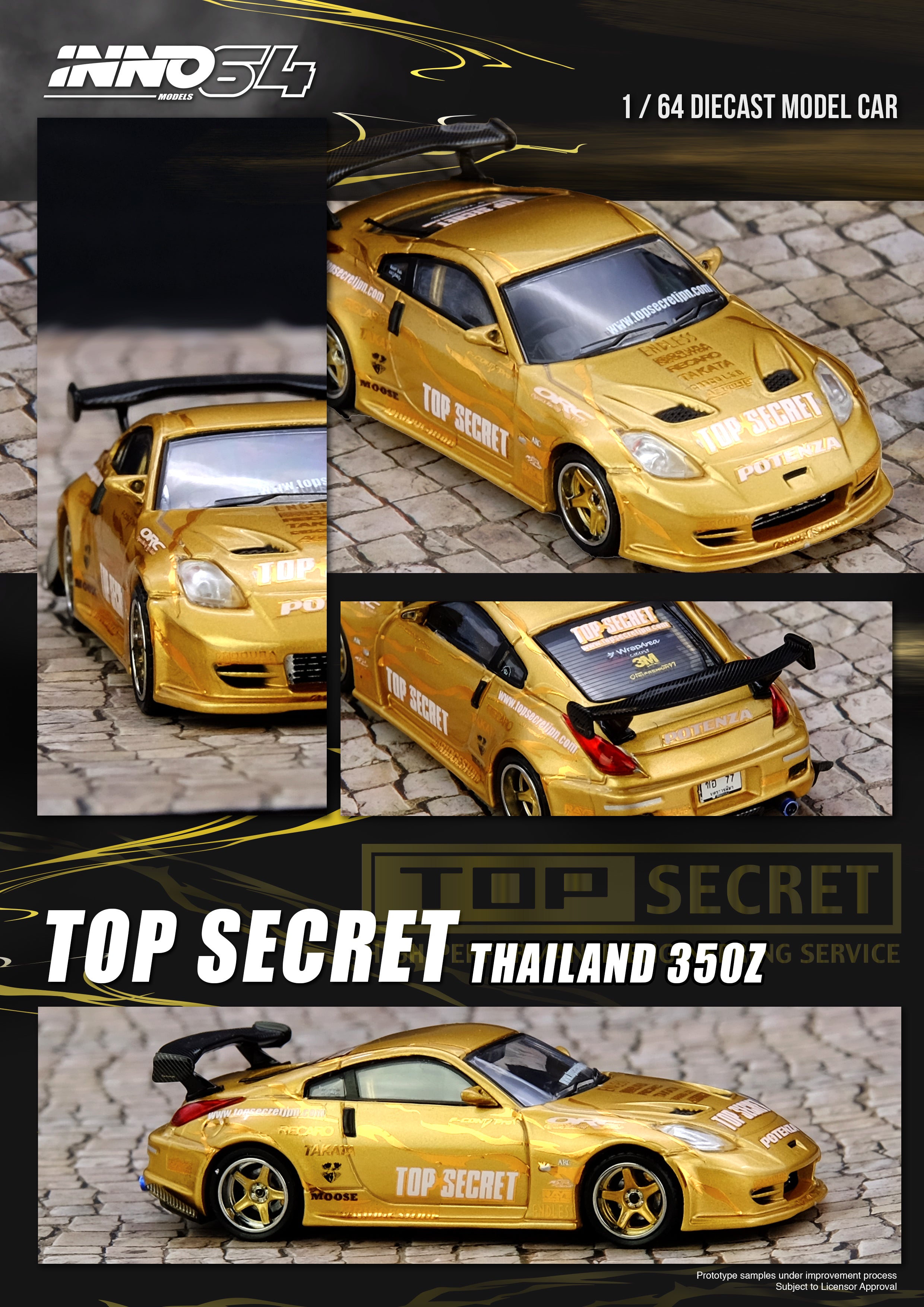[INNO64] Top Secret Thailand 350Z - Toy Space Diecast Online Store Singapore