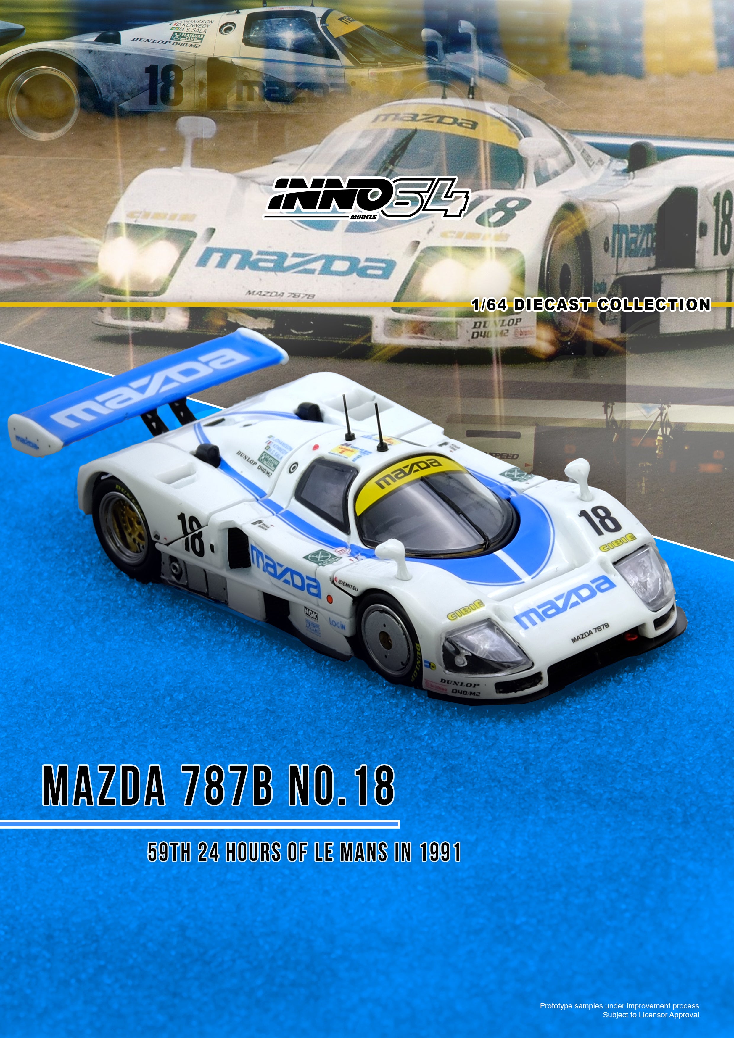 [INNO64] Mazda 787B No.18 59th 24 Hours Le Mans 1991 - Toy Space Diecast Online Store Singapore