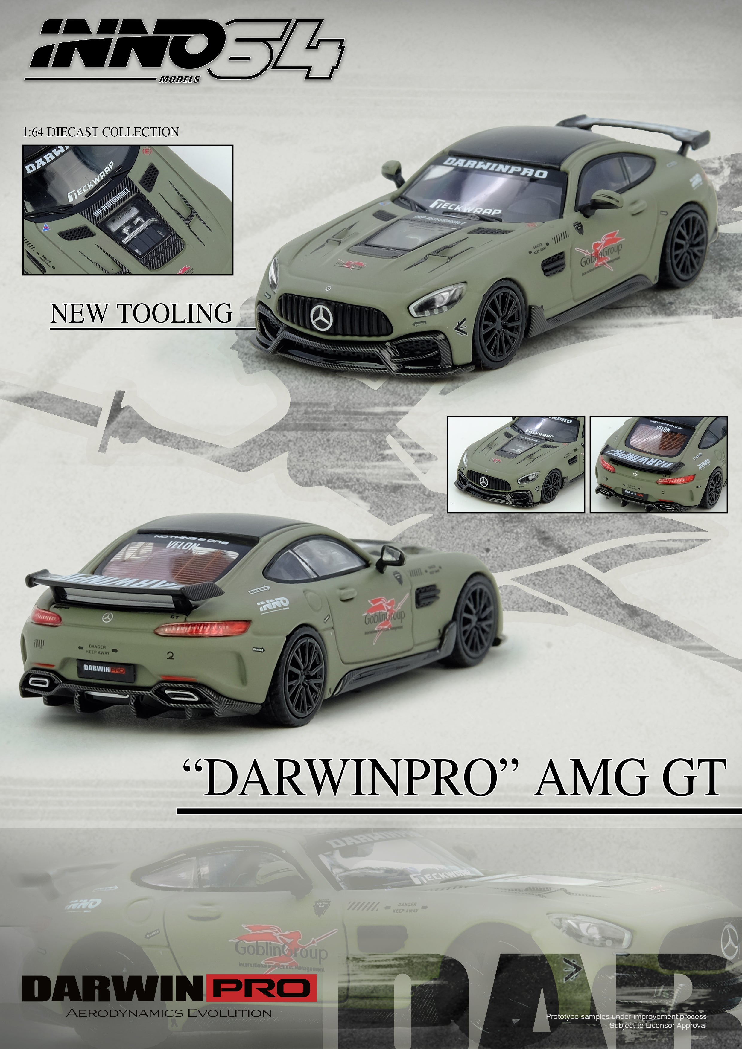[INNO64] Darwin Pro AMG GT - Toy Space Diecast Online Store Singapore