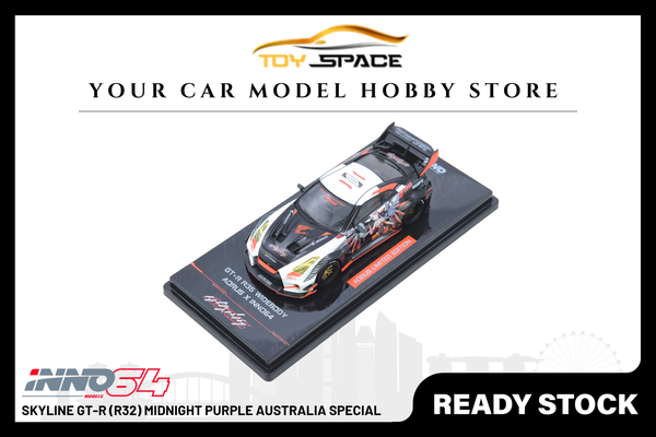 [INNO64] GT-R R35 Widebody AORUS x INNO64 - Toy Space Diecast Online Store Singapore