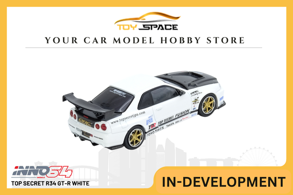 [INNO64] Top Secret R34 GT-R White