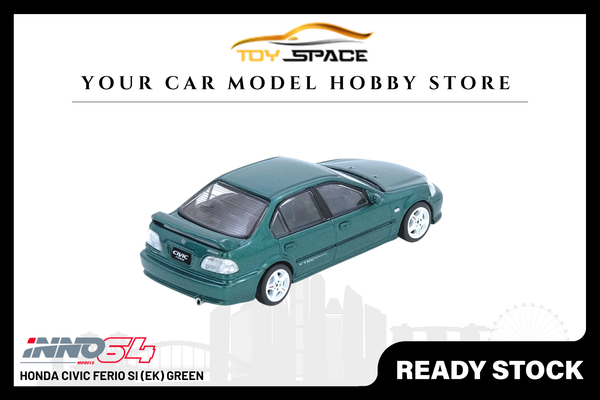[INNO64] Honda Civic Ferio Si (EK) Green - Toy Space Diecast Online Store Singapore