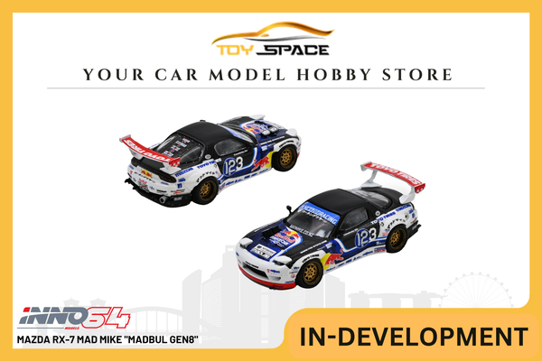 [INNO64] Mazda RX-7 Mad Mike "MADBUL Gen8" - Toy Space Diecast Online Store Singapore