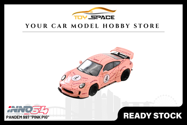 [INNO64] Pandem 997 "PINK PIG" - Toy Space Diecast Online Store Singapore