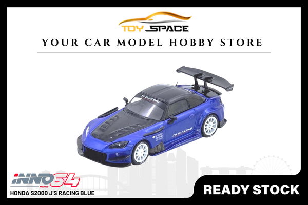 [INNO64] Honda S2000 J'S Racing Blue - Toy Space Diecast Online Store Singapore