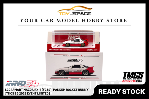 [INNO64] 1:64 SGCARMART Mazda RX-7 (FC3S) "Pandem Rocket Bunny" [TMCS SG 2025 Event Limited]