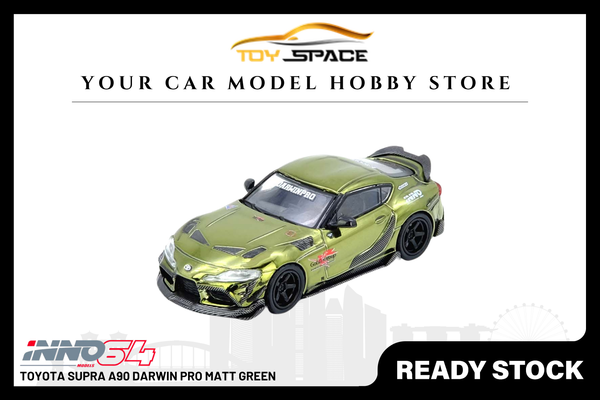 [INNO64] Toyota Supra A90 Darwin Pro Matt Green - Toy Space Diecast Online Store Singapore