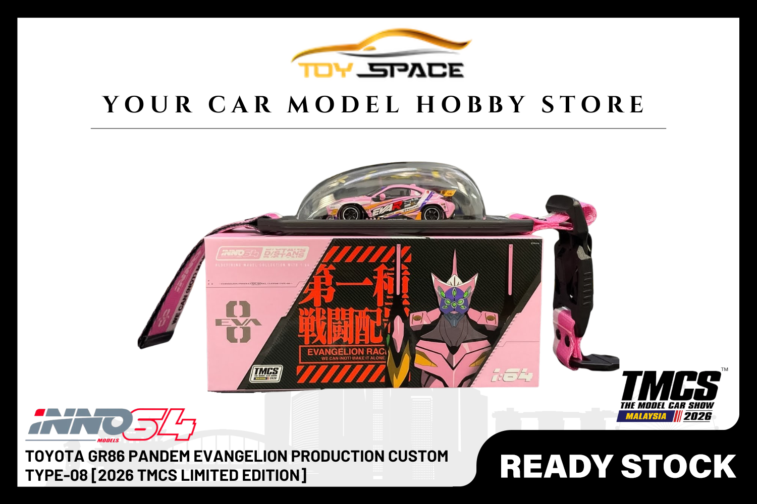 [INNO64] Toyota GR86 Pandem Evangelion Production Custom Type-08 [2026 TMCS Limited Edition]