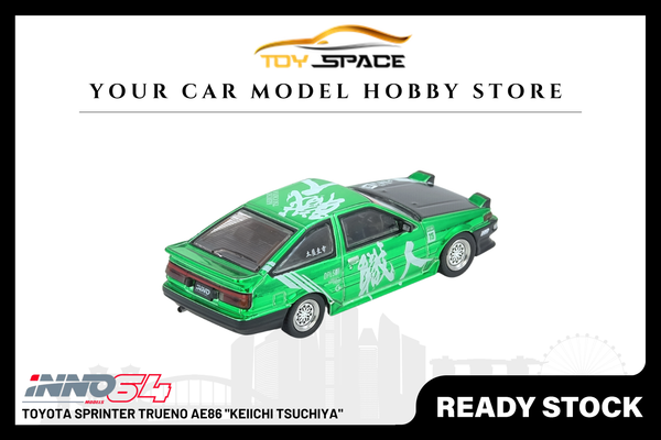 [INNO64] Toyota Sprinter Trueno AE86 "KEIICHI TSUCHIYA" - Toy Space Diecast Online Store Singapore